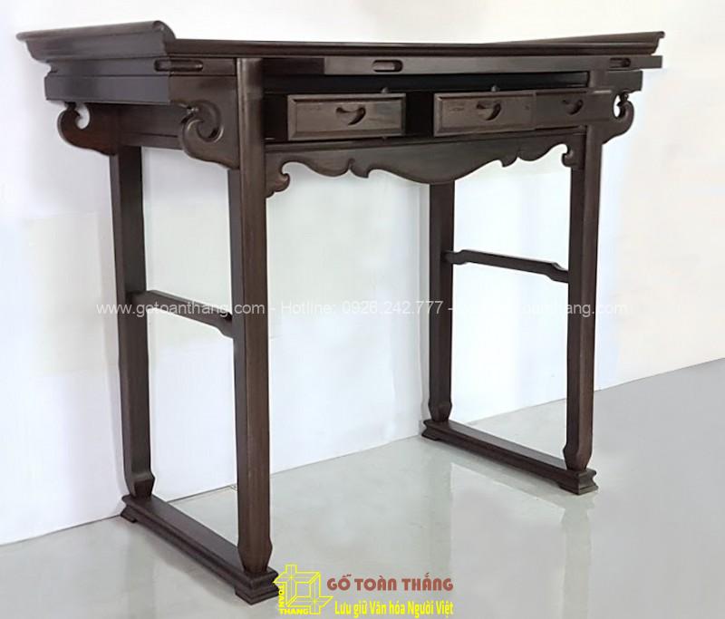 Mẫu bàn thờ gỗ Chiu Liu yếm vễnh đẹp